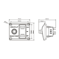 Bilge Pump Switch Panel 3-way Control 15A (Auto-Off-Manual)