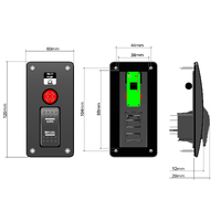 Bilge Pump Switch Panel with Alarm On-Off-(On)