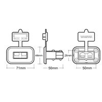 Narva Flush Mount 50A Anderson Connector