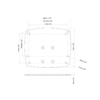 Scanstrut Modular Dual PowerTower Radome Plate 1 for Garmin/Raymarine