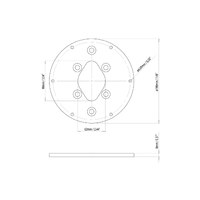 Scanstrut Modular Dual PowerTower Camera Plate 2 for FLIR M100/200