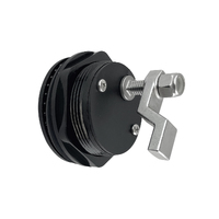 Flush Hatch Latch Black with Turning Lock