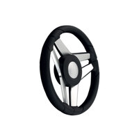 Steering Wheel Imperiale Black & Aluminium 350mm