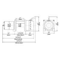 Runva Electric Trailer Winch 4.5X 12V with Synthetic Rope