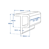 Fender Pontoon Jetty 'P' Section PVC White