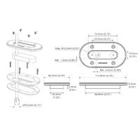 Scanstrut Watertight Low Profile Multi Vertical Entry Cable Seals