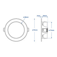 Hella Marine EuroLED 95 Gen2 Round Downlight Spring Clip with Stainless Steel Rim