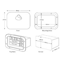 Nuova Rade Deluxe Storage Hatch Box with Tackle Trays 375x270mm