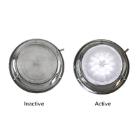 LED Dome Light Stainless Steel White Light 140mm