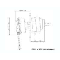 Ultraflex Integra UIH1 Electronic Tilt Mount Steering Helm