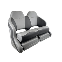 H99 Double Helmsman Flip-Up Boat Seat Dusty Grey/Black