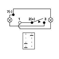 LED Illuminated Sealed Rocker Switches without Actuator Cover (ON)/OFF