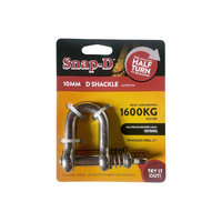 Heavy Duty D Shackles with Spring Loaded Captive Pin Stainless Steel