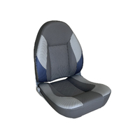 CP48 High Back Folding Helm Seat Dusty Grey / Black