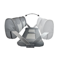 ST95 Double Flip-Back Boat Seat Dark Grey/Light Grey Carbon