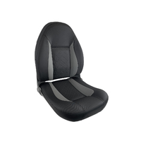 CP48 High Back Folding Helm Seat Dusty Grey / Black