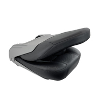 CP48 High Back Folding Helm Seat Dusty Grey / Black