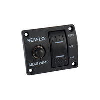 Bilge Pump Switch Panel 3-way Control 15A (Auto-Off-Manual)