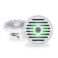 Aquatic AV RGB Marine Speakers Elite Series 6.5 Inch White