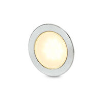 EuroLED95 Gen2 Round Warm White Downlight Stainless Steel Rim 12/24v