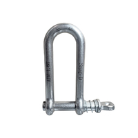 Long D Shackle HD with Captive Pin Stainless Steel 10mm