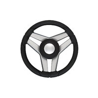 Steering Wheel Imperiale Black & Aluminium 350mm