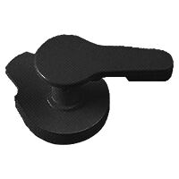 Complete Black Recessed Hatch Handle Assembly