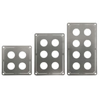 Stainless Steel Switch Panel Faceplates (No Switches)